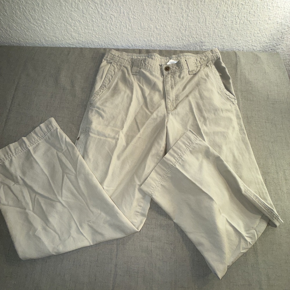 Columbia Ultimate ROC Men's 34x30 Tan Cotton Omni-Shield Cargo Hiking Pants